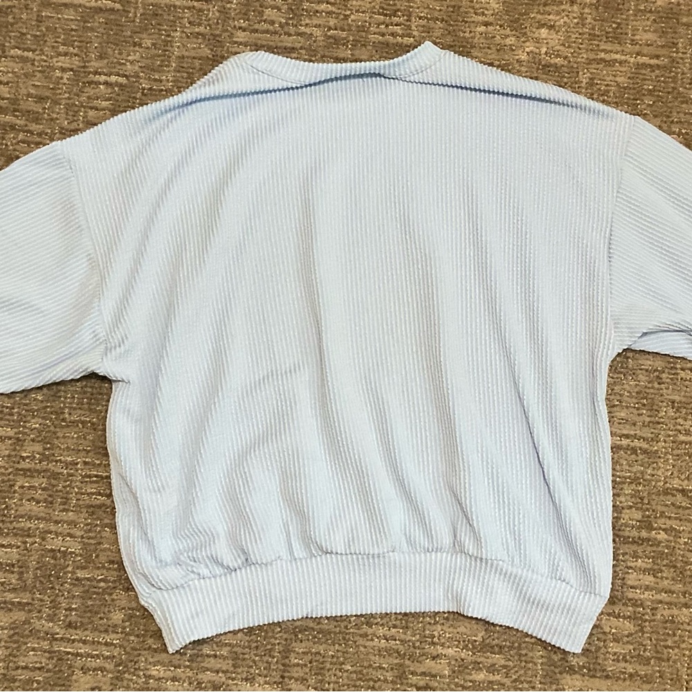 BUCKETLIST Light Blue 'Saved by Grace' Sweatshirt - Picture 2 of 2